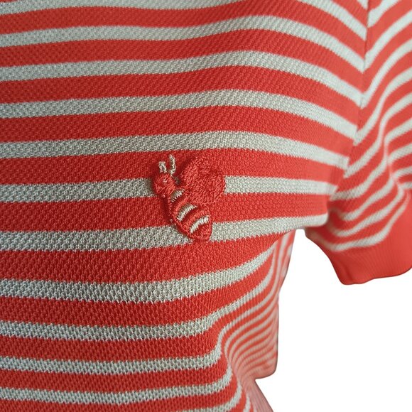 Medium Vintage Shirt Dress T-shirt Bee Logo Embroidery Back Zipper 1970's Mod - Picture 3 of 8